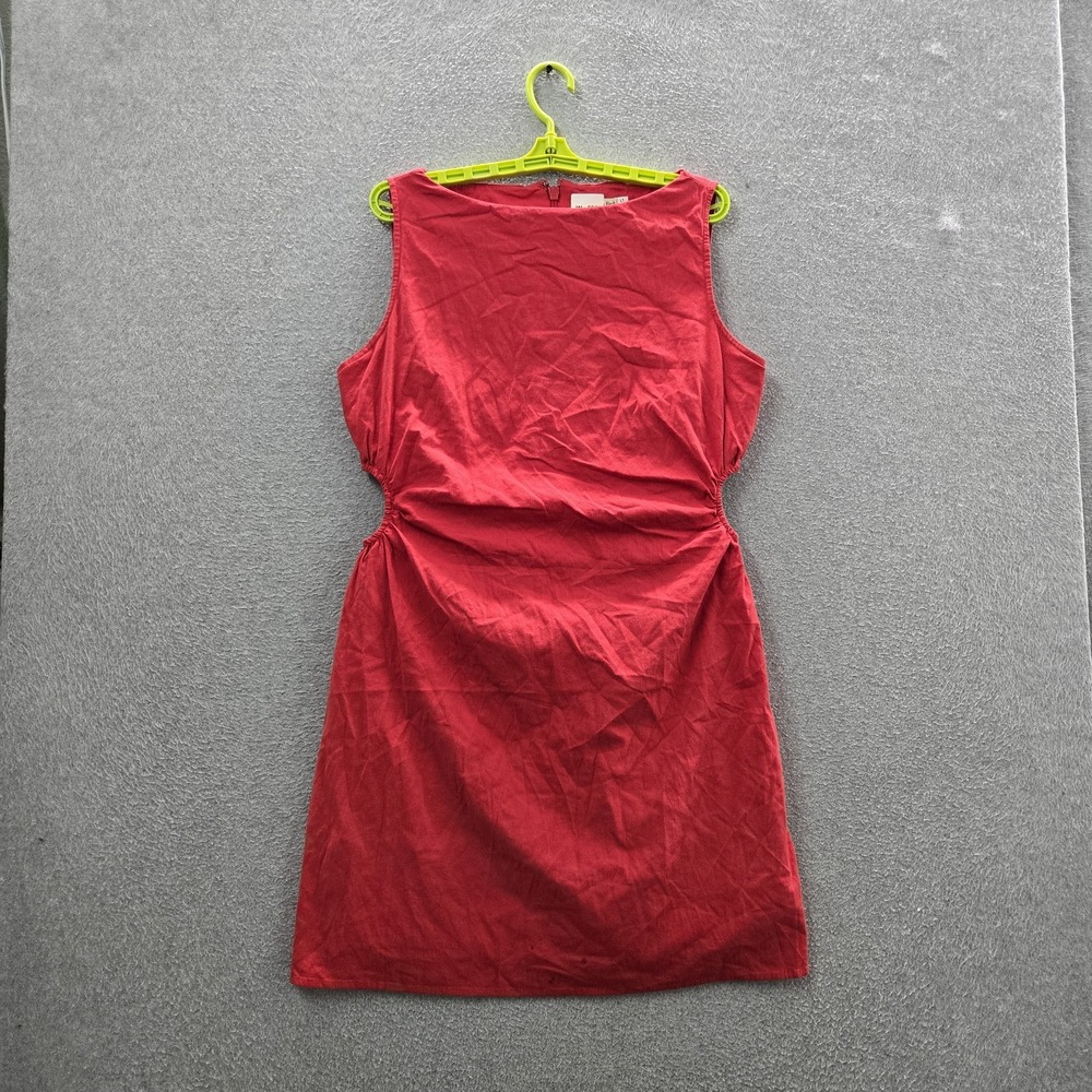Abercrombie & Fitch Women Dress LT Red Sheath Sleeveless